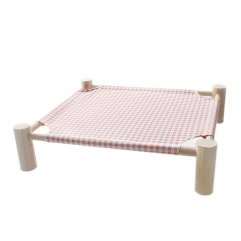 Wood Canvas Cat Lounge Bed
