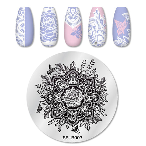 1PC Striped Line Stamping Plates