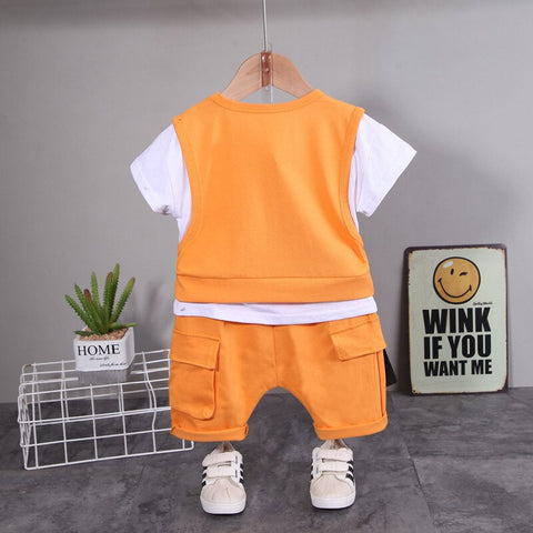 Baby Cotton T Shirt Shorts 2Pcs/sets