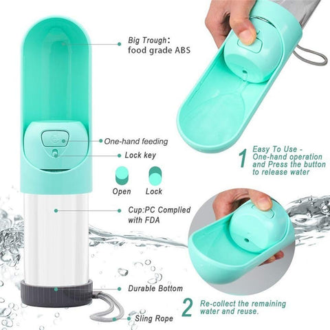 Dog Drinking Water Bottle With Filter