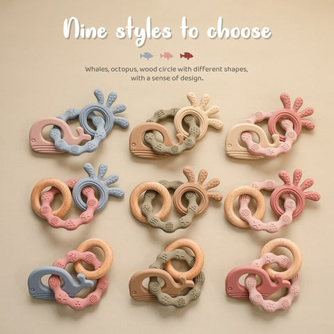 Baby Silicone Teether Ring