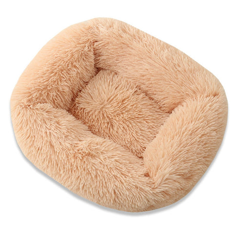 Long Plush Square Dog Beds