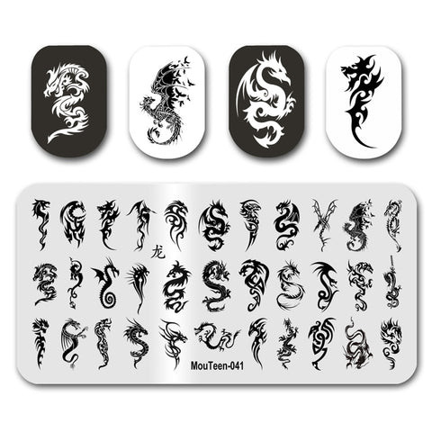New Nail Plates Stamp King Manicure Set