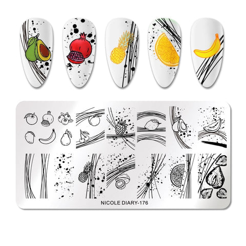 New Snake Leopard Nail Stamping Plates