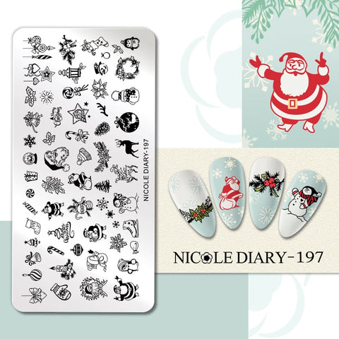 Girl Love Heart Printing Stencil Manicuring Art