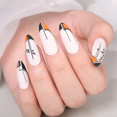 New French Line Flower Nail Stamping Plates