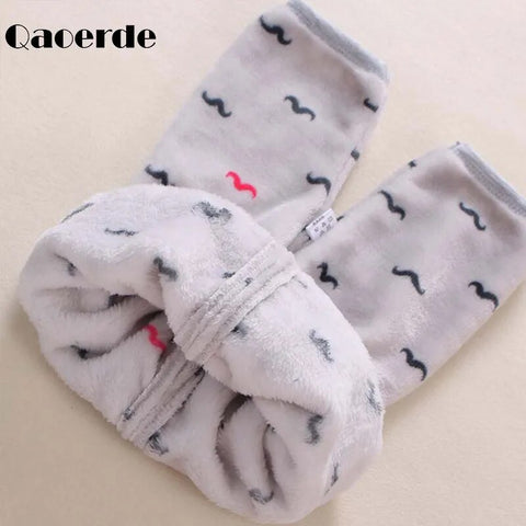 Bottoms Flannel Thicken Warm Baby Children's thermal pants 3- 24m