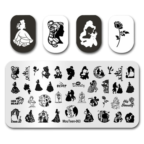 New Nail Plates Stamp King Manicure Set