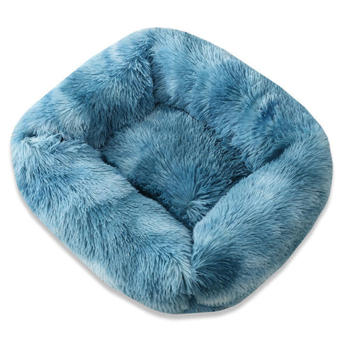 Long Plush Square Dog Beds