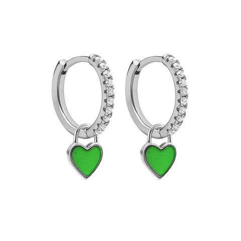 New Aide Silver Color Hoop Earrings