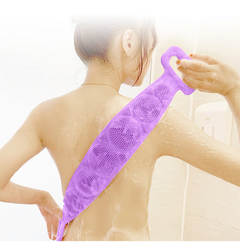 Back Rubbing Sided Silicone Bath Brush