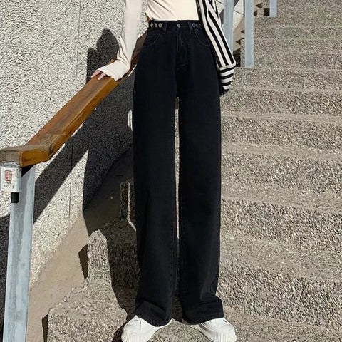 Woman High Waist Denim Pants