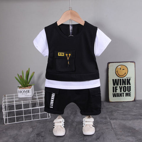 Baby Cotton T Shirt Shorts 2Pcs/sets
