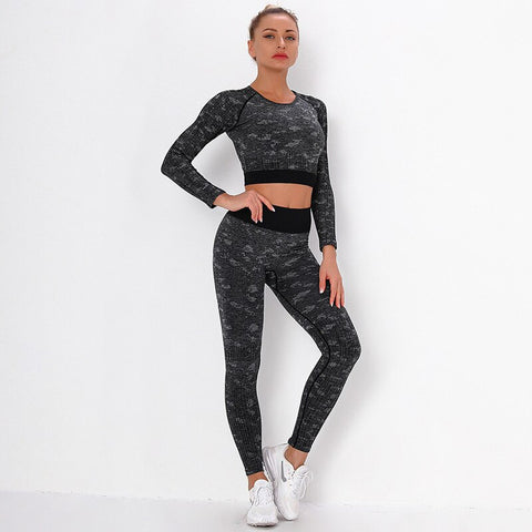 Women Sport Camo Yoga Set