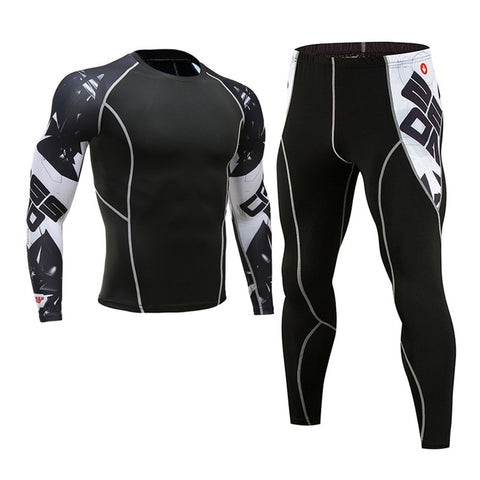 Men Running Fitness Sports Suits