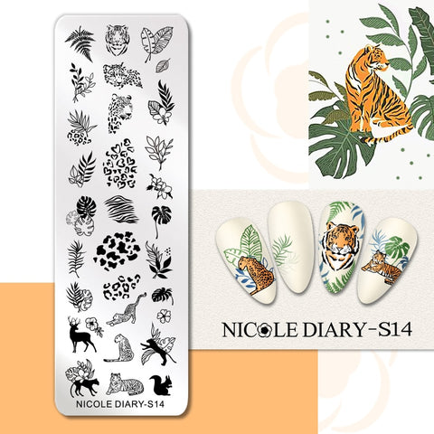 New Space Planet Moon Star Nail Stamping Plates