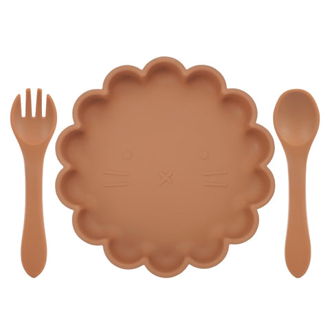 3pcs Baby Fork Plate Spoon