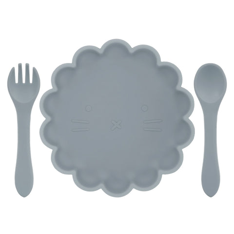 3pcs Baby Fork Plate Spoon