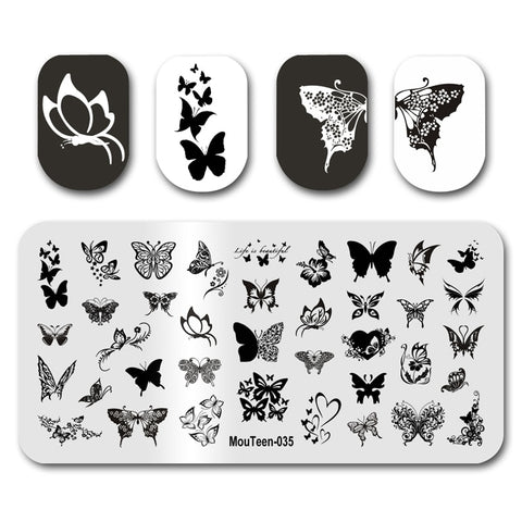 New Nail Plates Stamp King Manicure Set