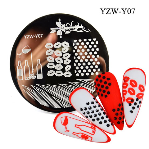 3 Sizes Flower Geometry Nail Stamping Plates
