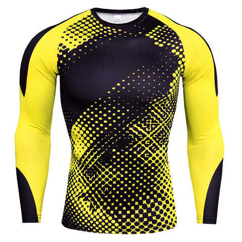 Men Long Sleeve Gym T-shirts