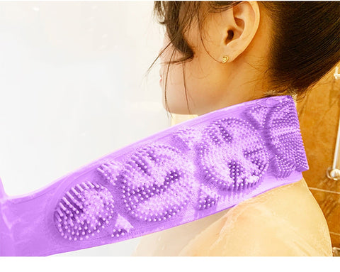 Back Rubbing Sided Silicone Bath Brush