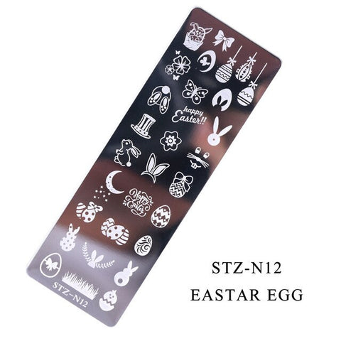 12Designs Retro Flower Butterfly Nail Art