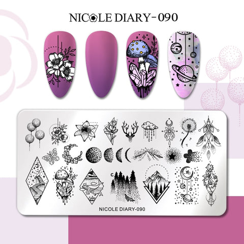 Nails Leaf Flower Manicure Decor