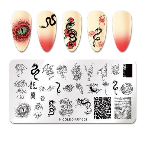 New Stainless Steel Loving Heart Nail Stamp Stencil