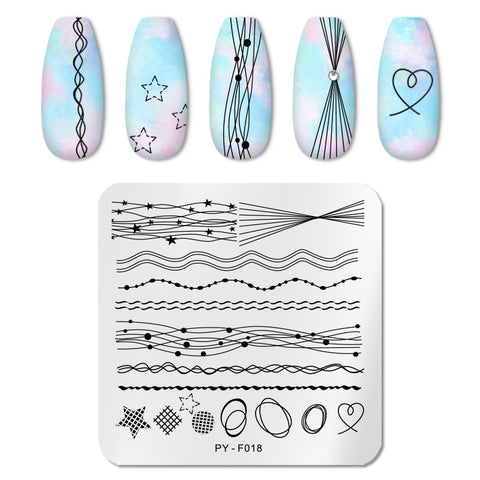 New Geometry Nail Stamping Plates