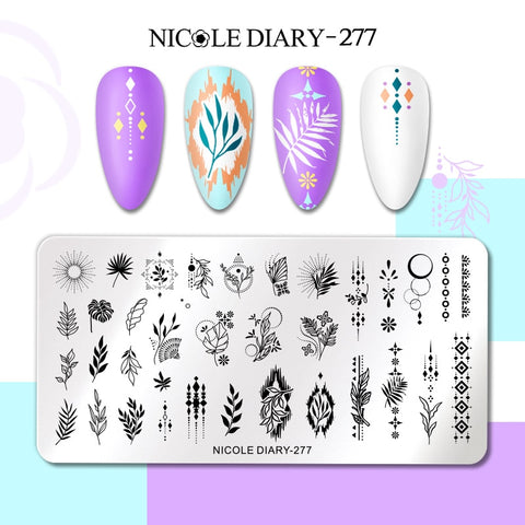 Nails Leaf Flower Manicure Decor