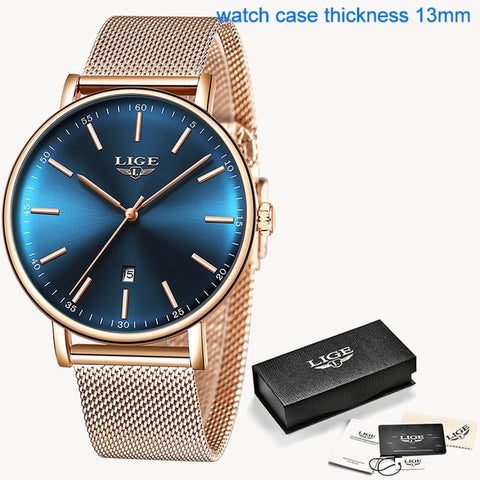 Women Stainless Steel Mesh Watches