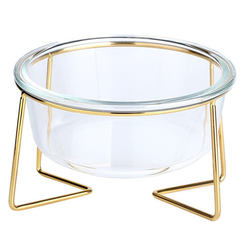 Cat Non-Slip Glass Bowl