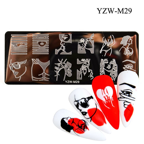 3 Sizes Flower Geometry Nail Stamping Plates