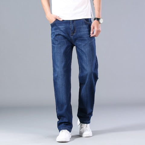 Summer Men Thin Straight-leg Loose Jeans