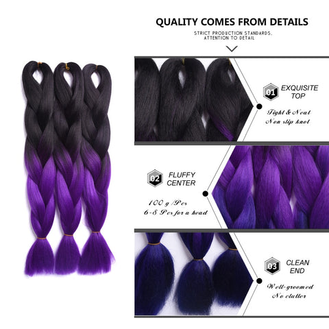 New Synthetic Jumbo Braiding Hair Extension