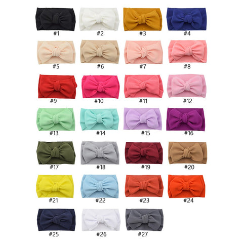 Baby Girls Big Bow Tie Hair Band