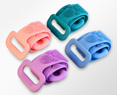 Back Rubbing Sided Silicone Bath Brush