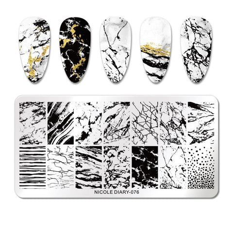 New Flower Stripe Design Stamping Plates