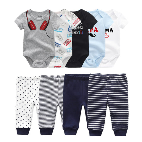 6/9/10PCS Baby Girl Clothes