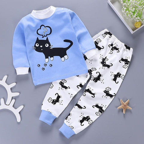 Kids Long Sleeved Pajamas Sets