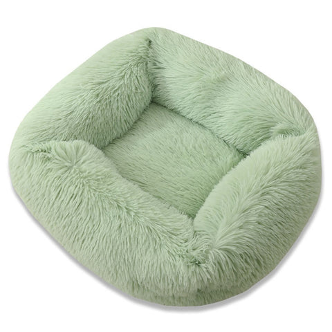 Long Plush Square Dog Beds