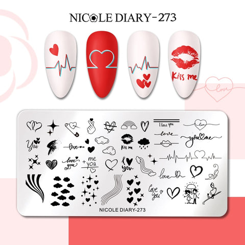 New Flower Leaves Nail Stamping Plates