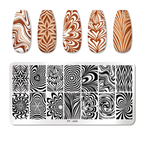 New Geometry Nail Stamping Plates