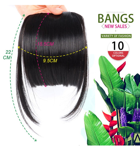 New Synthetic Fake Blunt Hair Bangs