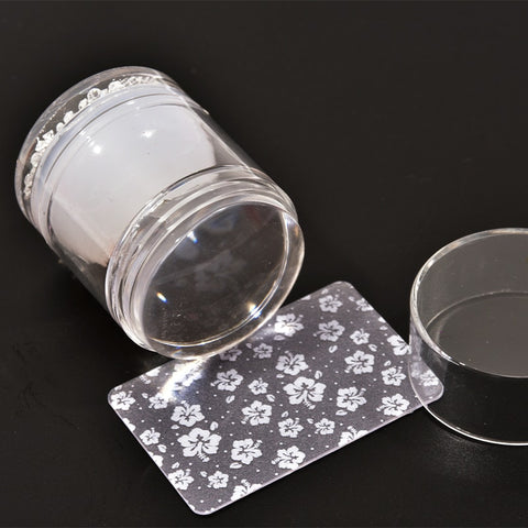 4cm(1 Set) Round Jelly Transfer Painting Stamper