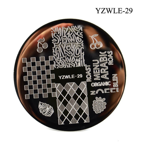 3 Sizes Flower Geometry Nail Stamping Plates