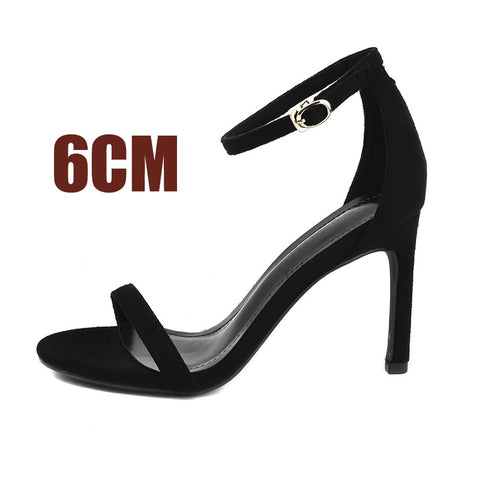 Women Open Toe Ankle Strap Stiletto Heel