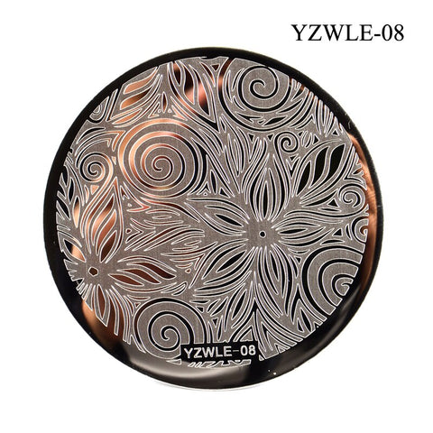 3 Sizes Flower Geometry Nail Stamping Plates