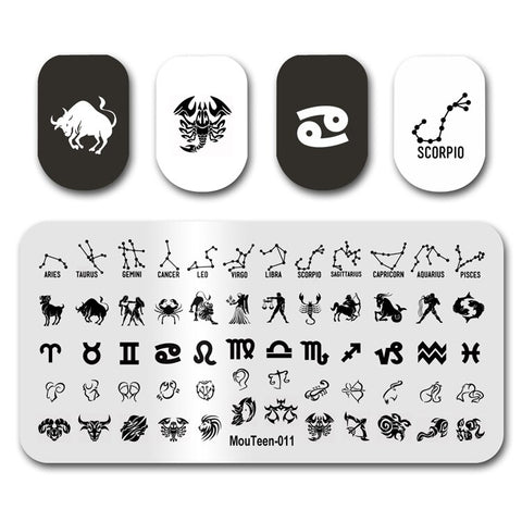 New Nail Plates Stamp King Manicure Set